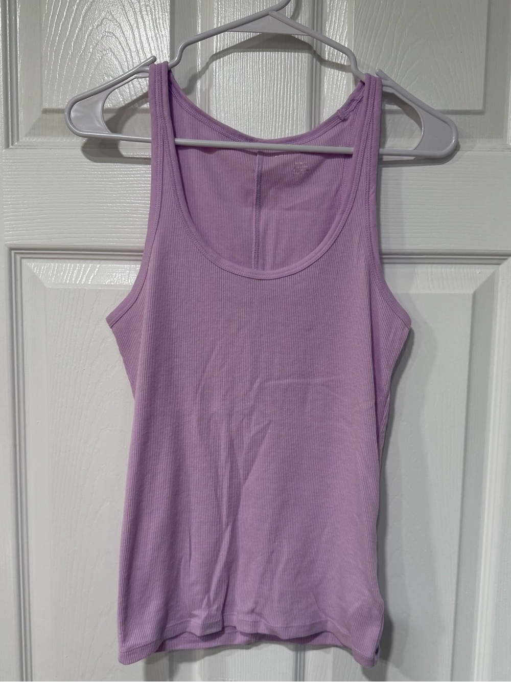 American Eagle Outfitters Lavender Ribbed Scoop Tank